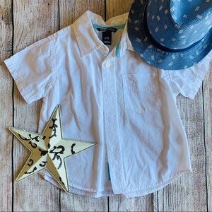 Button  down white dress shirt size 18 months